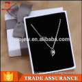 Custom made European elegant women jewelry eye shape white gold silver plating pendant